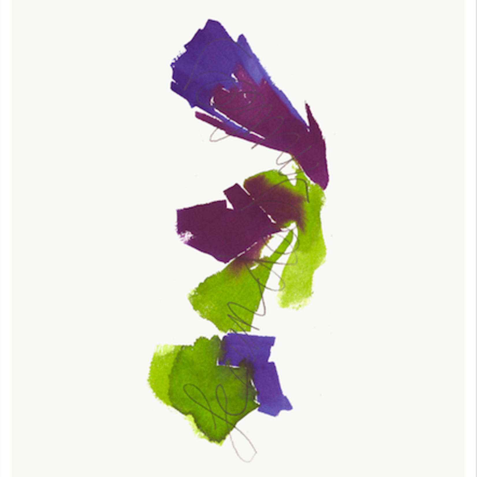 Framed Print on Rag Paper: Color Study 18 By Encarnacion Portal Rubio
