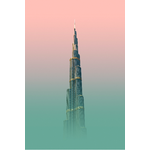 Fine Art Print on Rag Paper Tall Series II Burj Khalifa