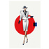 The Picturalist | Fine Art Prints on Paper Red Dot White Look Fashion Vintage Sketches 80S