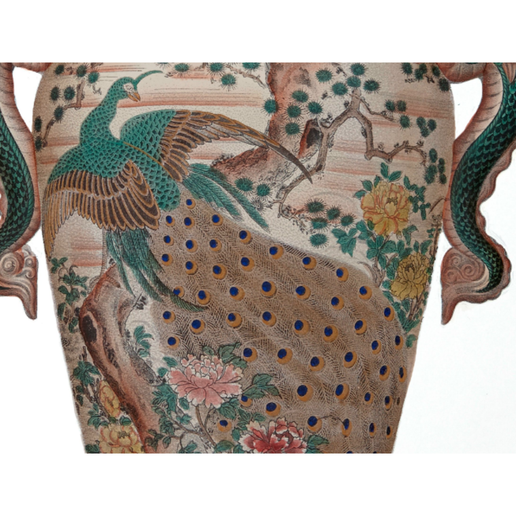 The Picturalist | Fine Art Prints on Paper Chinese Vase in Green and Pink