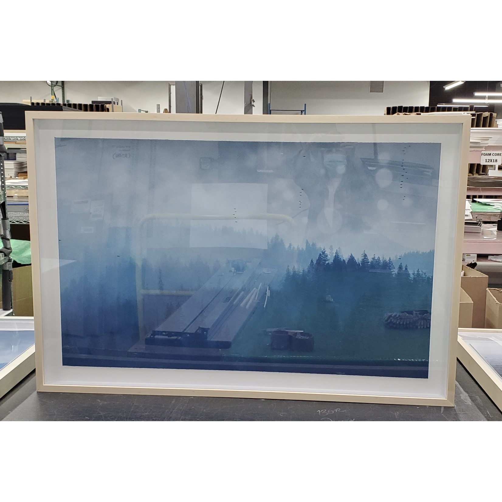 Framed Print on Rag Paper: Blueth by Karen Thom