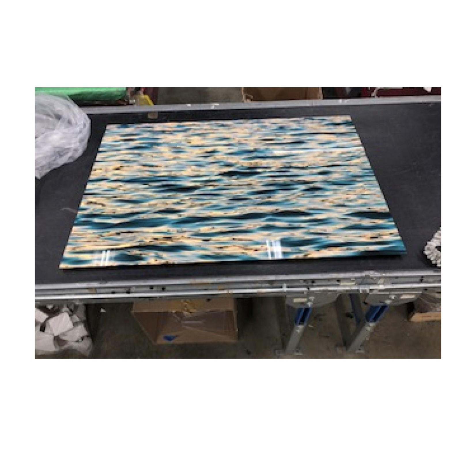 Facemount Acrylic: Blue Ocean Reflection Facemount Acrylic Glass