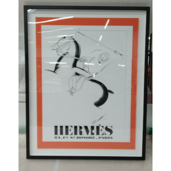 Fine Art Print on Rag Paper Vintage Hermes Poster 1932 Leather Brand