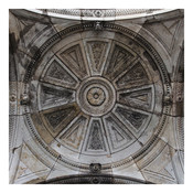 Framed Print on Rag Paper: Stone Carved Dome