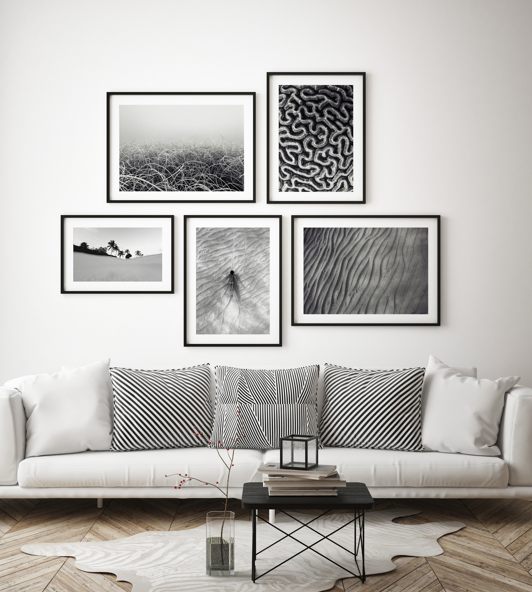 black and White Gallery Wall