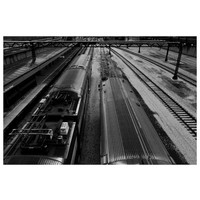 Framed Print on Rag Paper: Chicago's L Train