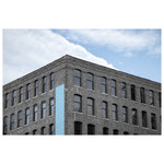 Framed Print on Rag Paper: Brick Building Close-up
