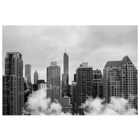 Framed Print on Rag Paper: Chicago Skyline