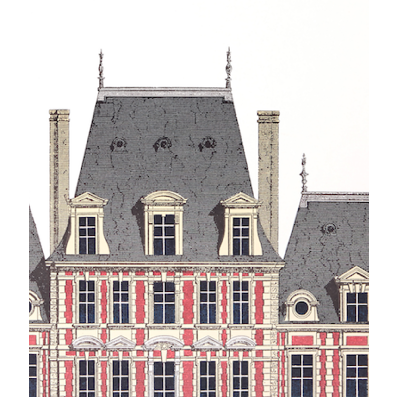 The Picturalist | Fine Art Prints on Paper La Place Des Vosges Architectural Drawing