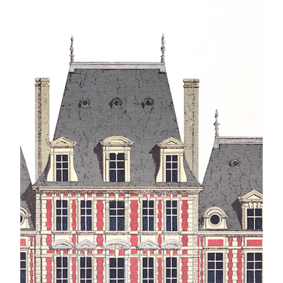 The Picturalist | Fine Art Prints on Paper La Place Des Vosges Architectural Drawing