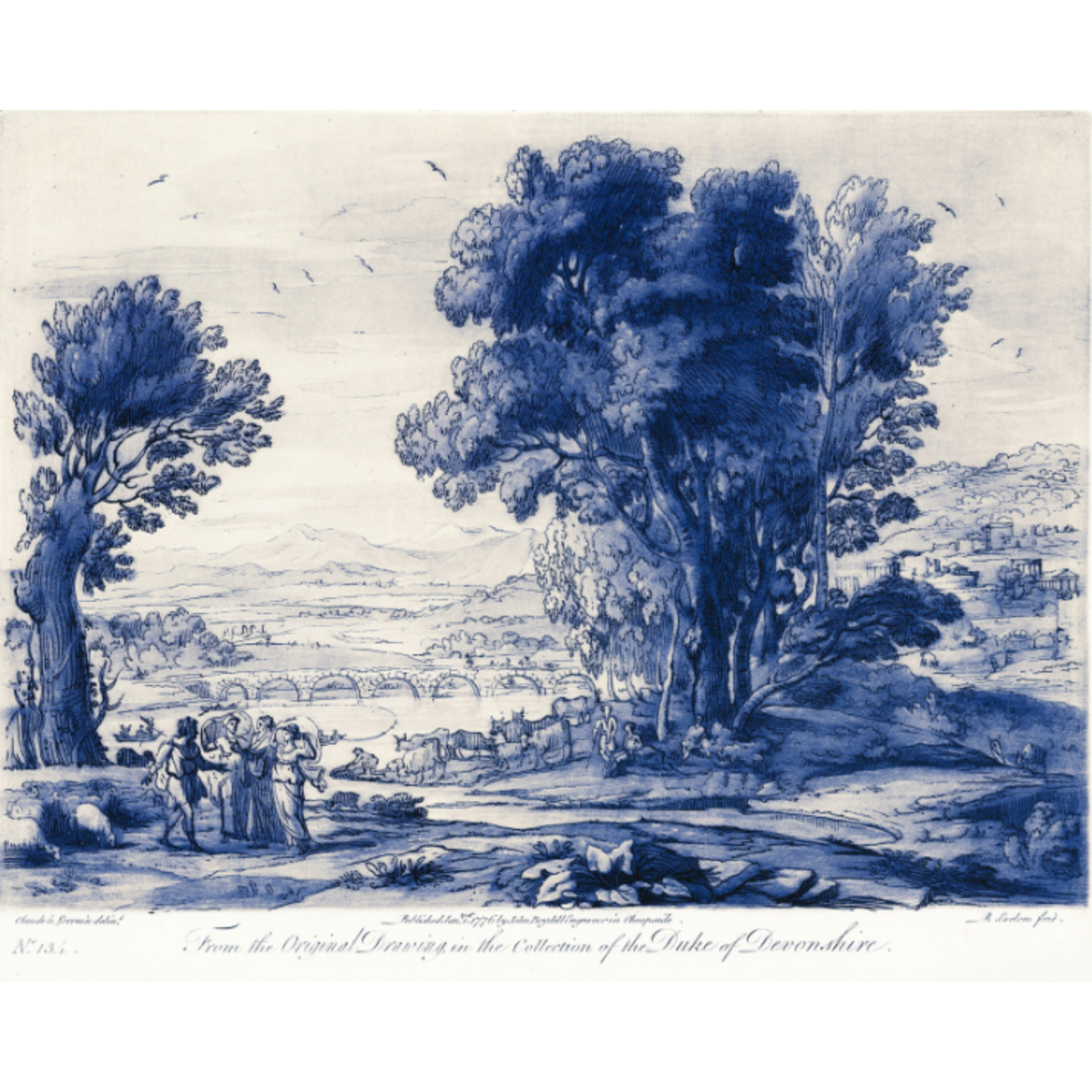 Stretched Print on Canvas Pastoral 2 from the collection of The Duke of Devonshire