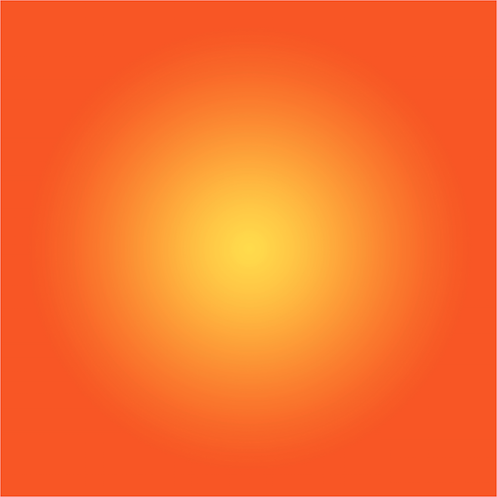 Facemount Acrylic: Orange Halo
