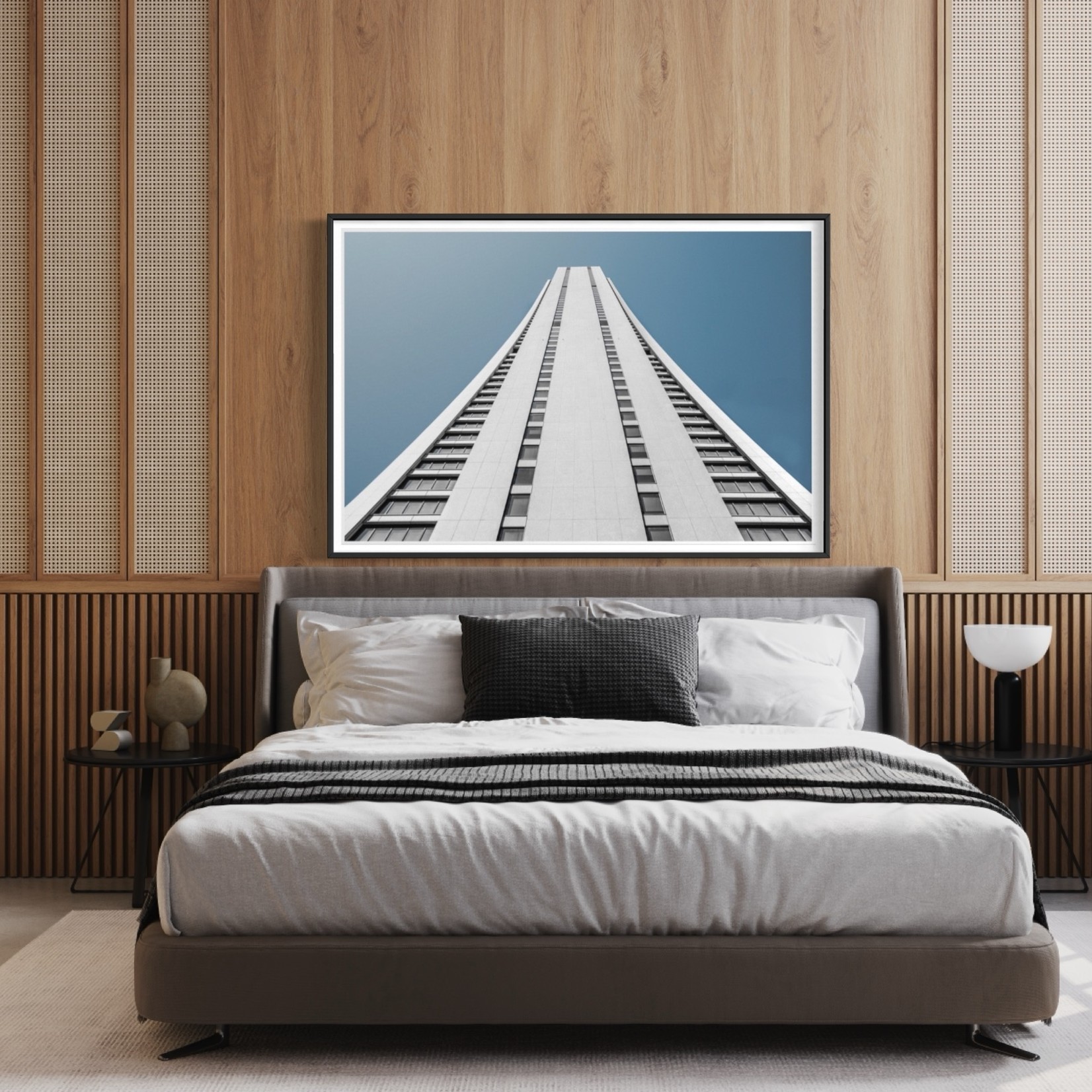 Framed Print on Rag Paper: Chase Perspective by Ugo Shirvanian