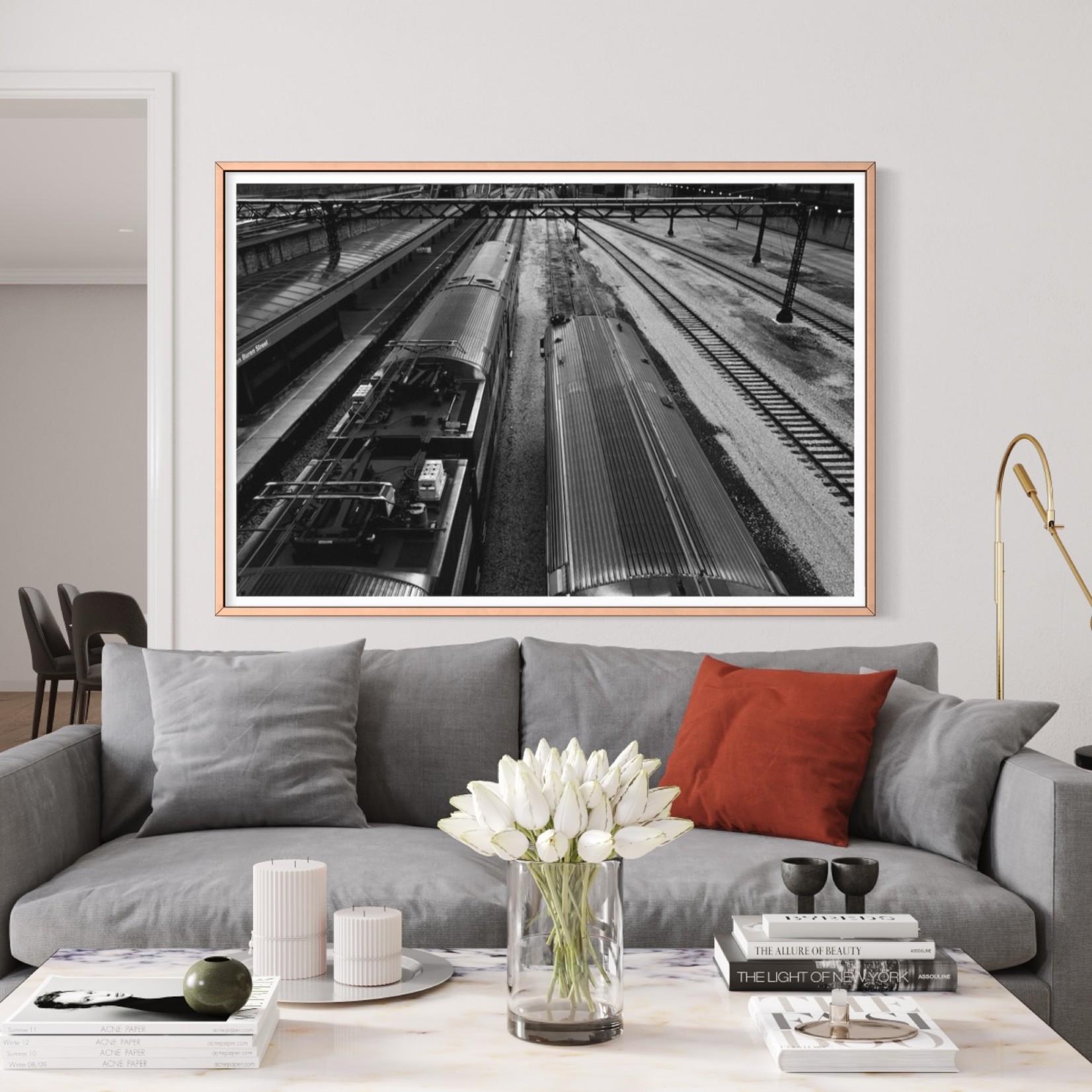 Fine Art Print on Rag Paper Chicago's L Train by Ugo Shirvanian