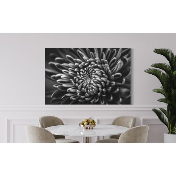 The Picturalist | Facemount Metal Silver Dahlia by C. Quintero Print on Metal