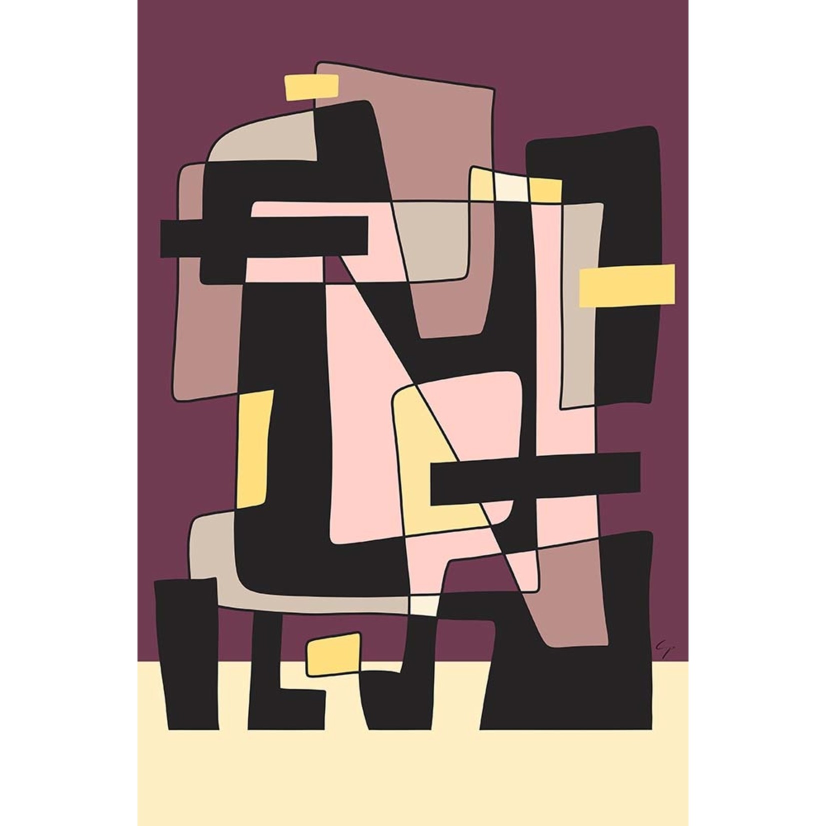 The Picturalist | Fine Art Prints on Paper Abstract Geometric 5 by Yolanda Carbayo