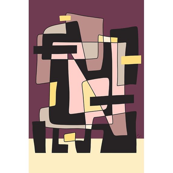 The Picturalist | Fine Art Prints on Paper Abstract Geometric 5 by Yolanda Carbayo