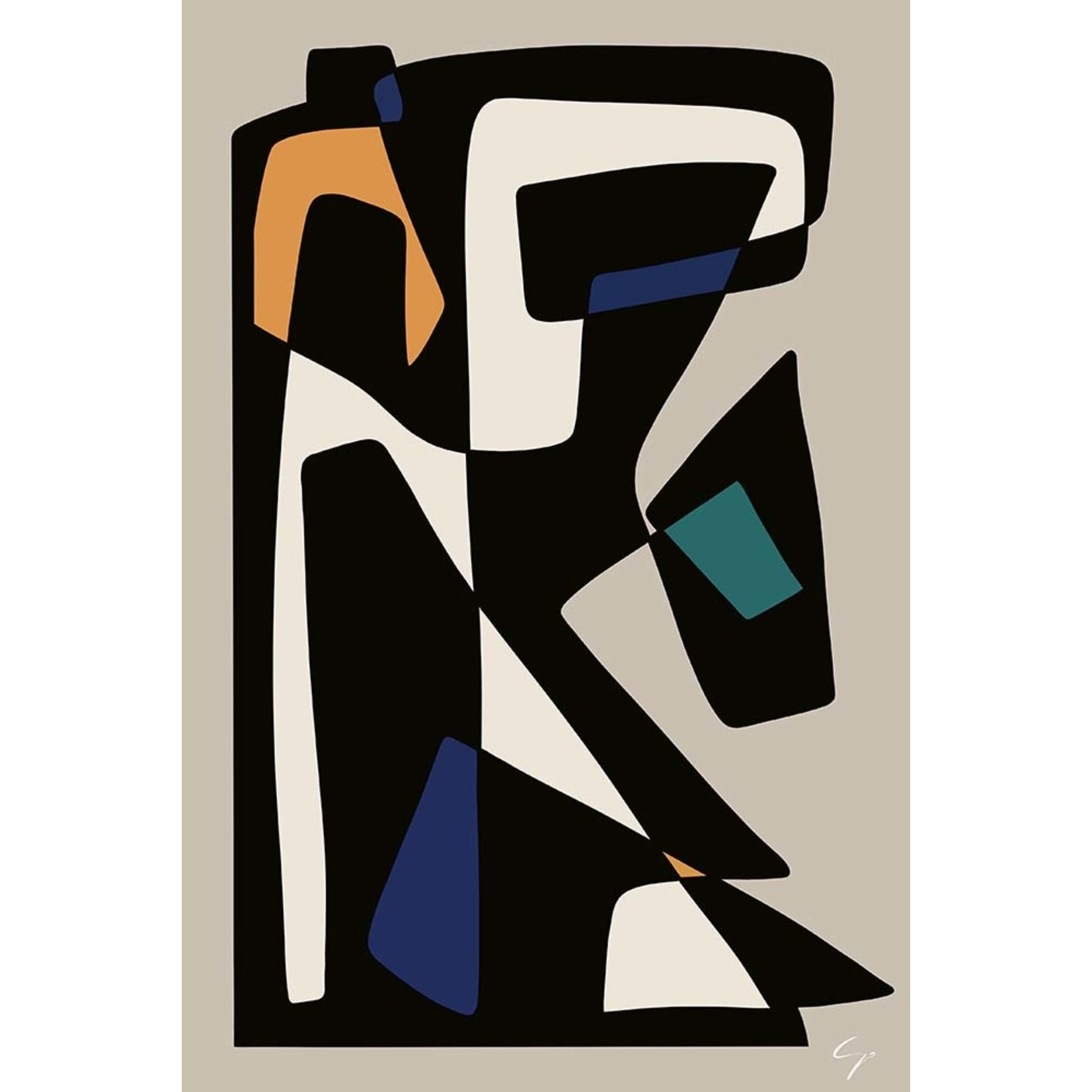 The Picturalist | Fine Art Prints on Paper Abstract Geometric 4 by Yolanda Carbayo