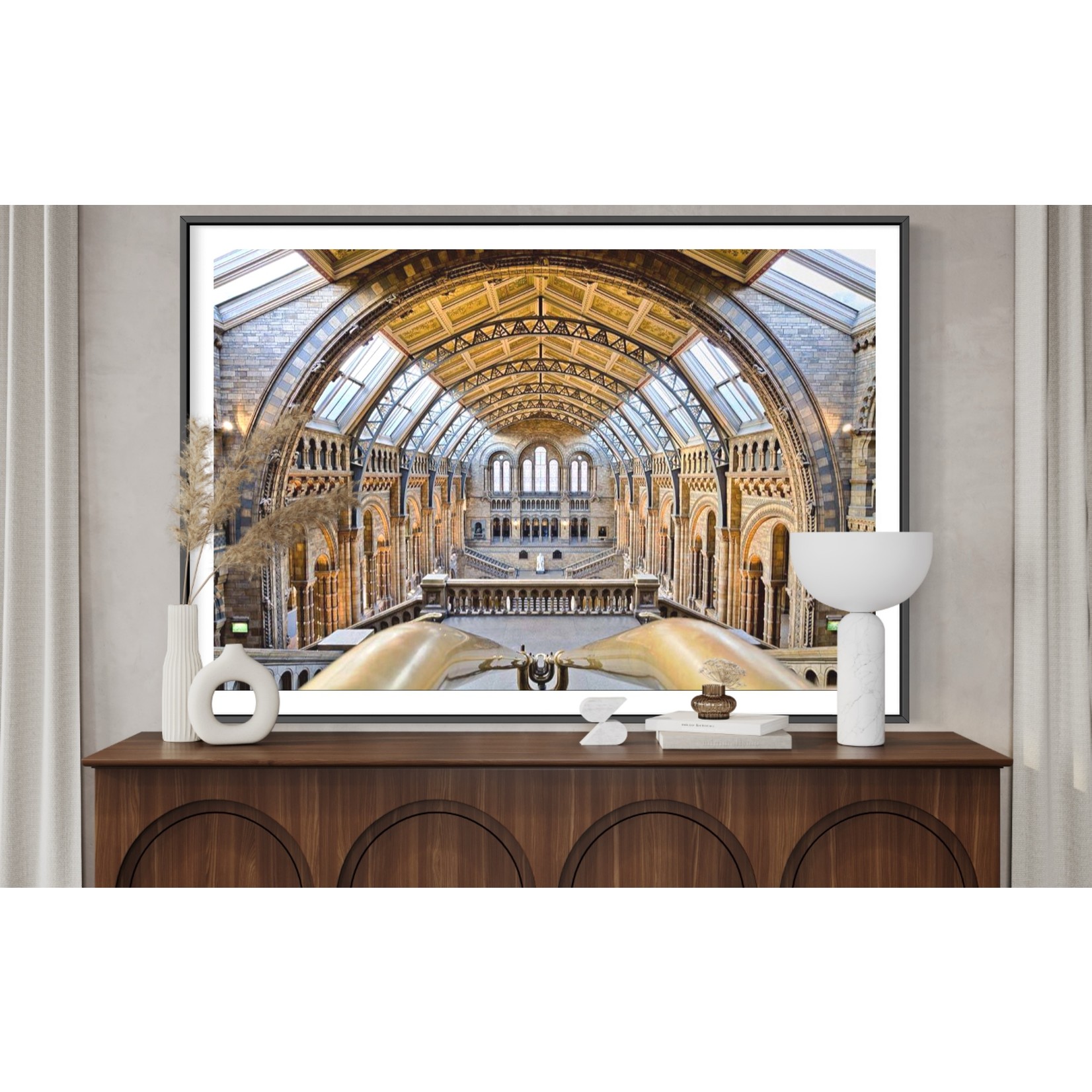 Framed Print on Rag Paper: The National History Museum by M. Beck