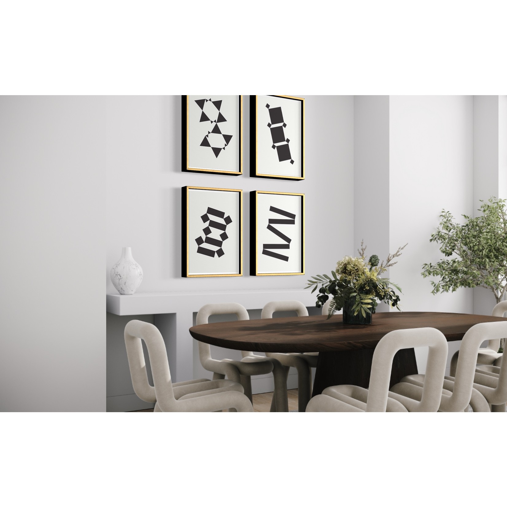 The Picturalist | Fine Art Prints on Paper White Tie Modern 2 by Alejandro Franseschini