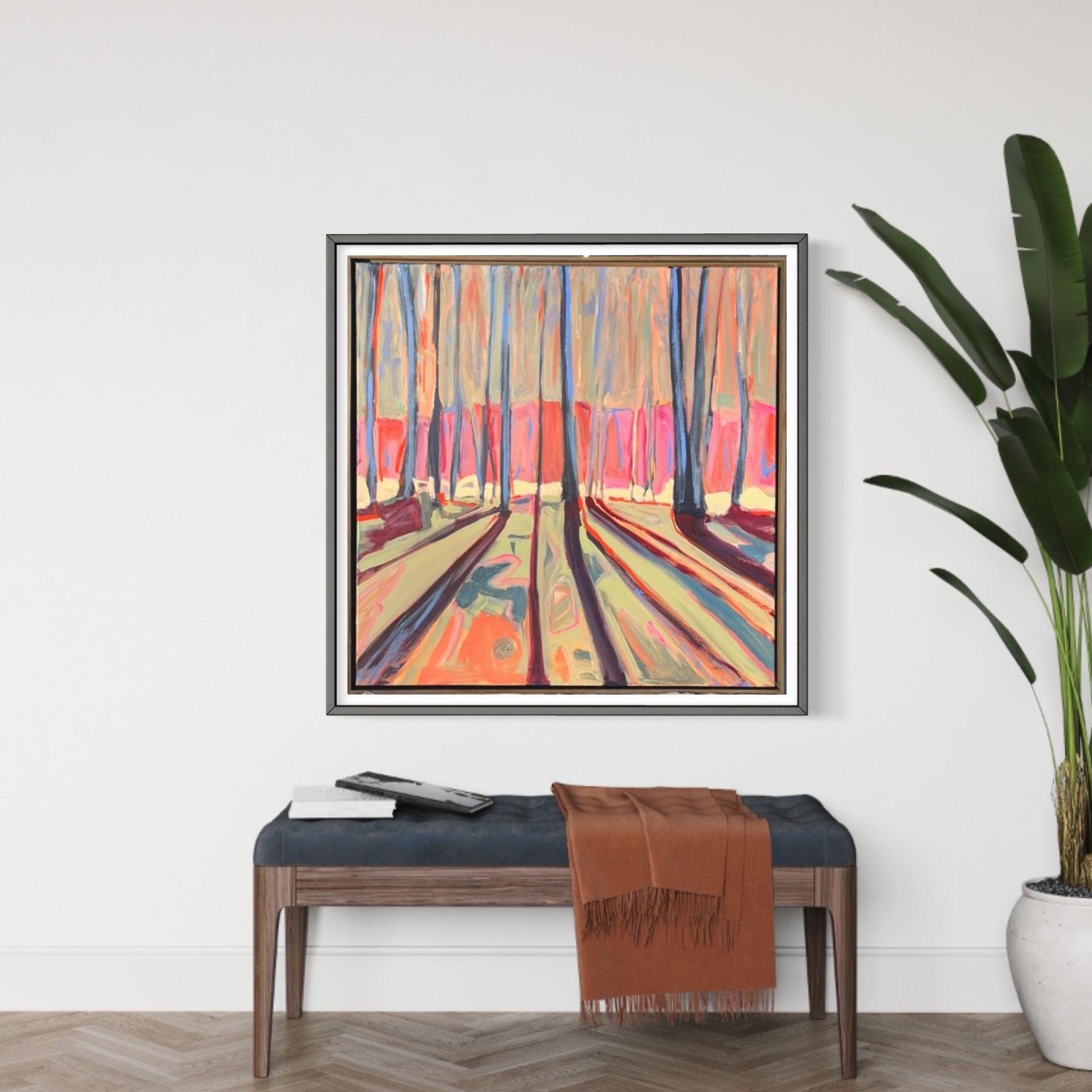 Framed Print on Rag Paper: Infinity Forest by Daph Haus