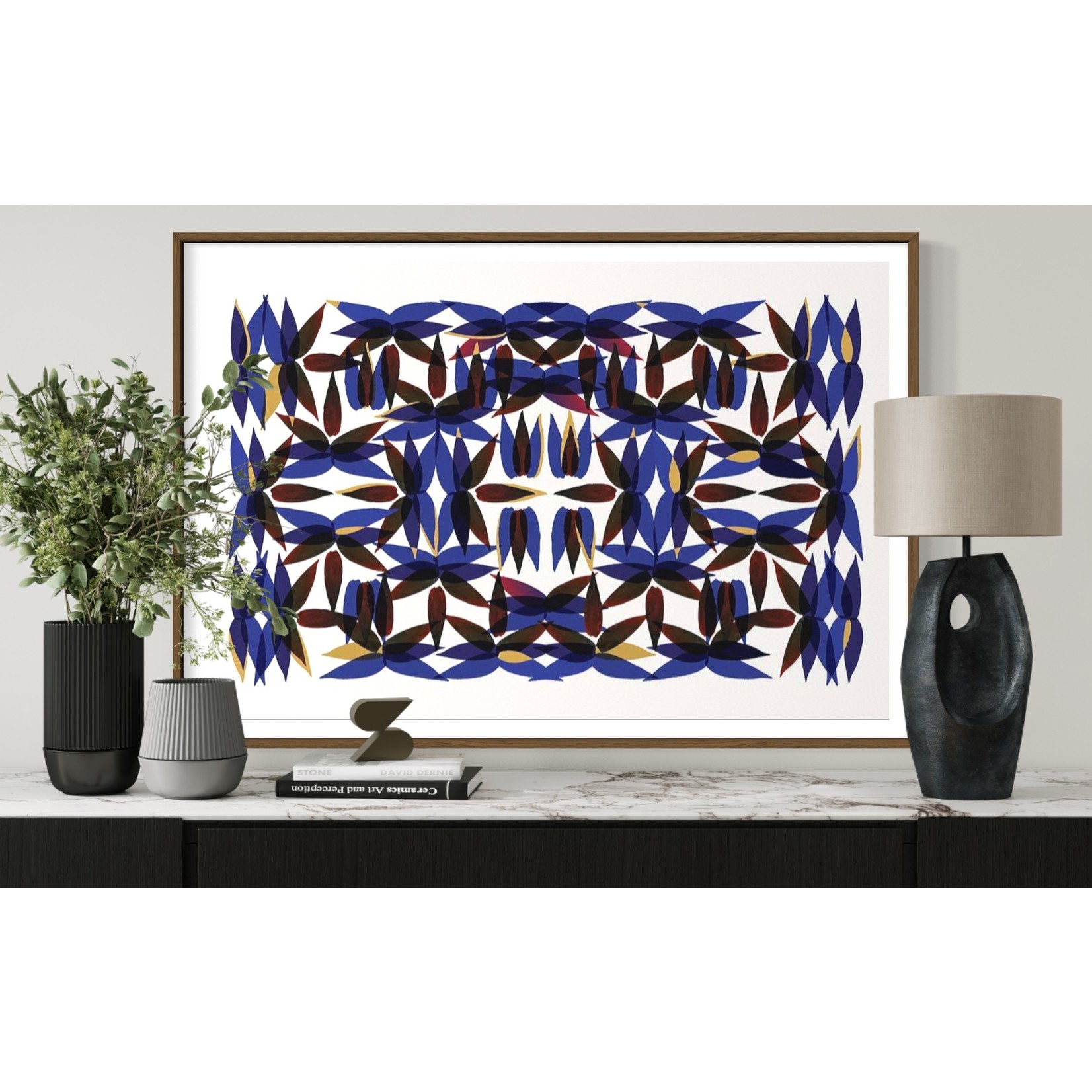 The Picturalist | Fine Art Prints on Paper Kaleidoscope View in Blue