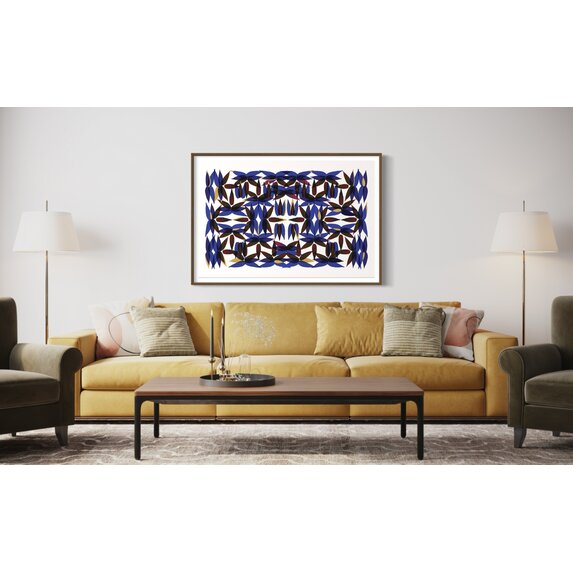 The Picturalist | Fine Art Prints on Paper Kaleidoscope View in Blue