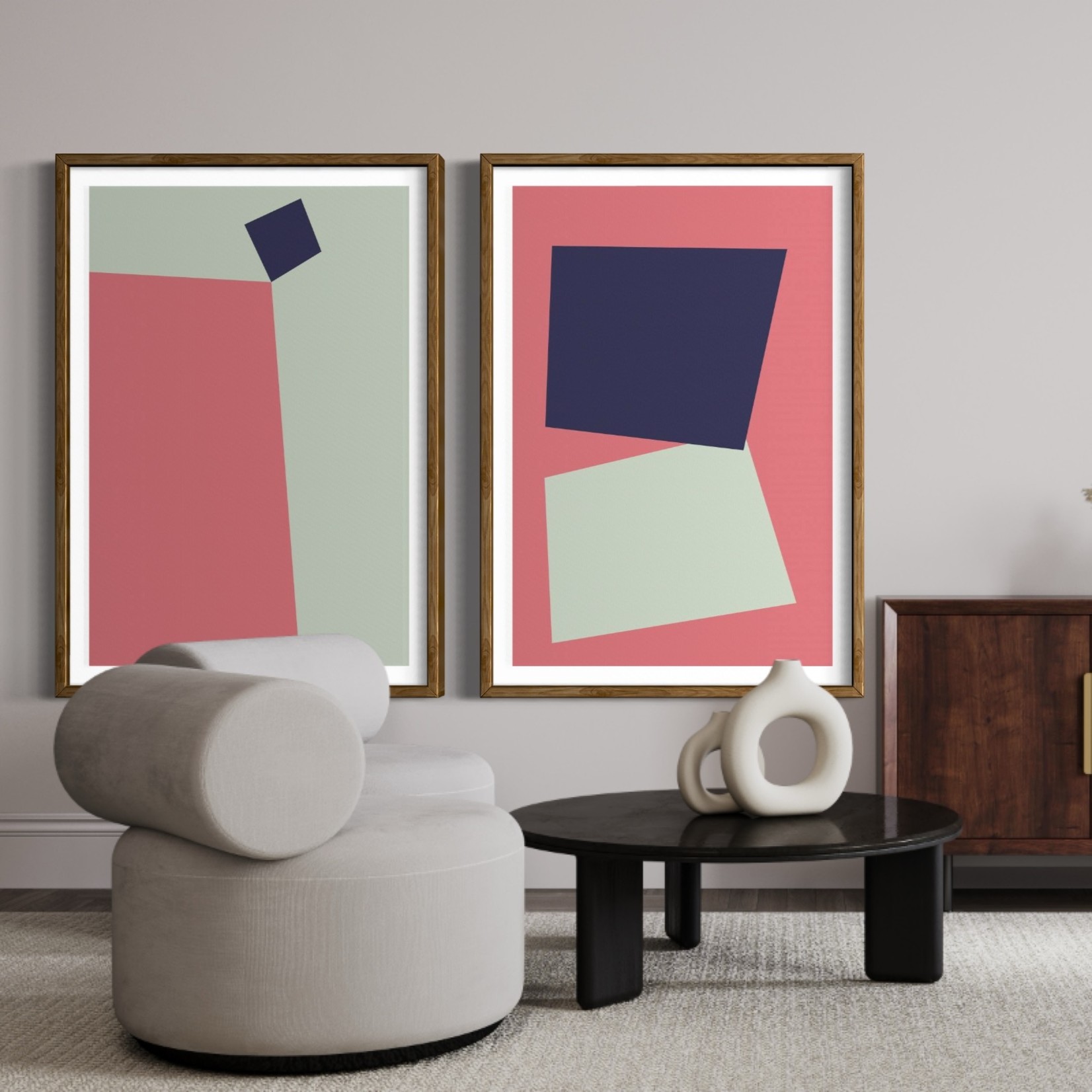 Framed Print on Rag Paper: Untitled 3052 by Pedro Nuka