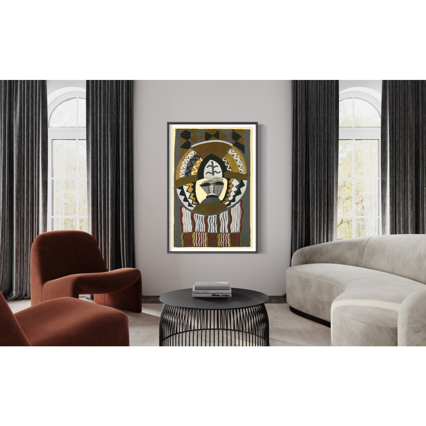 The Picturalist | Fine Art Prints on Paper African Mask by Edouard Benedictus