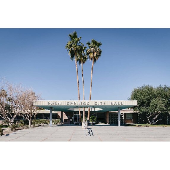 Fine Art Print on Rag Paper Palm Springs City Hall by Jed Gordon-Moran