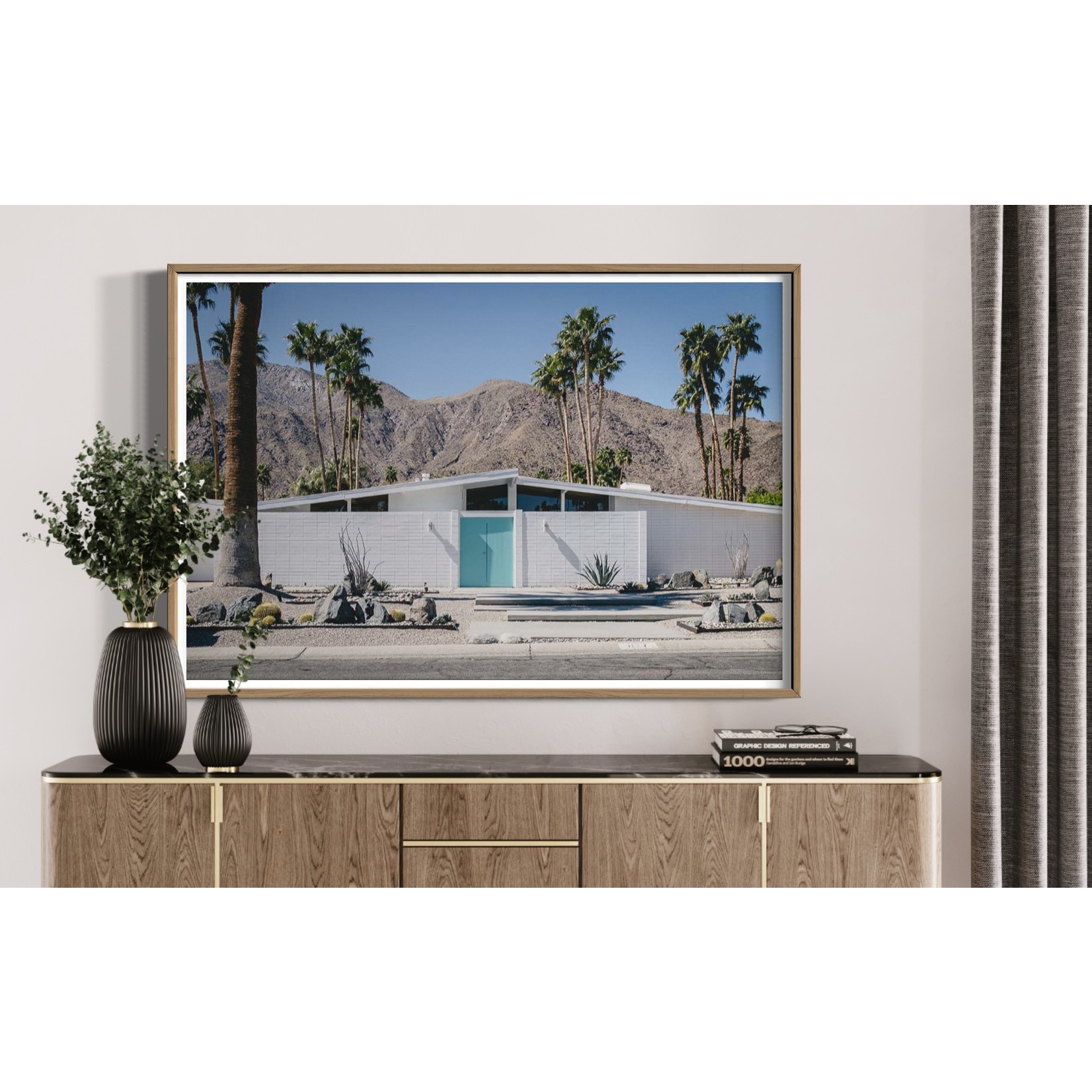 The Picturalist | Fine Art Prints on Paper Palm Springs House 2 by Jed Gordon-Moran