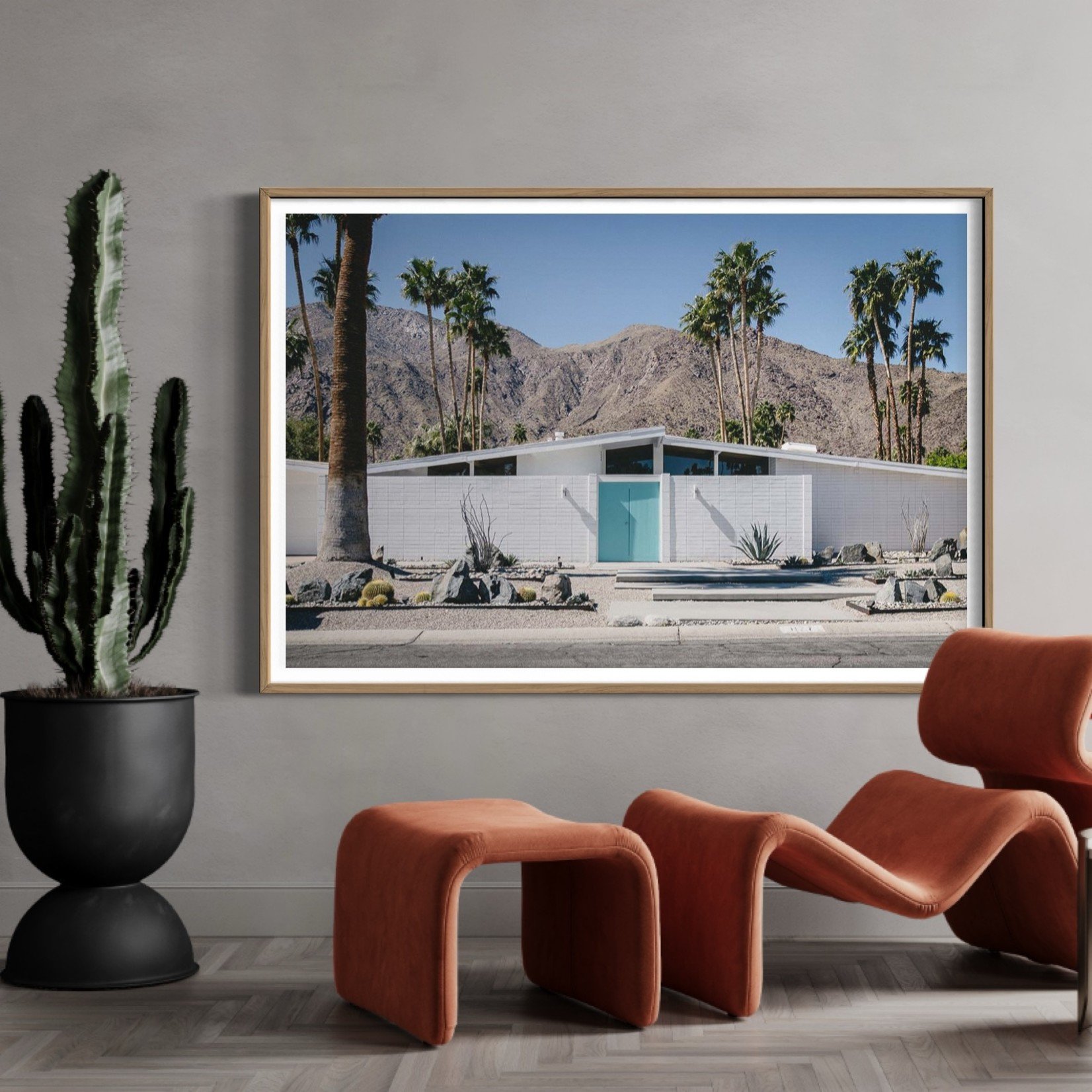 The Picturalist | Fine Art Prints on Paper Palm Springs House 2 by Jed Gordon-Moran