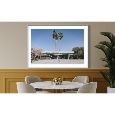 Framed Print on Rag Paper: Palm Springs City Hall by Jed Gordon-Moran