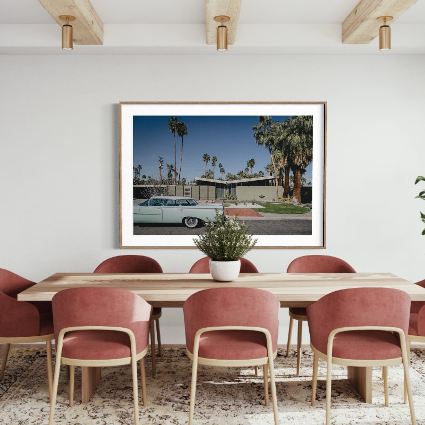 The Picturalist Fine Art Print on Rag Paper: Palm Springs House by Jed Gordon-Moran