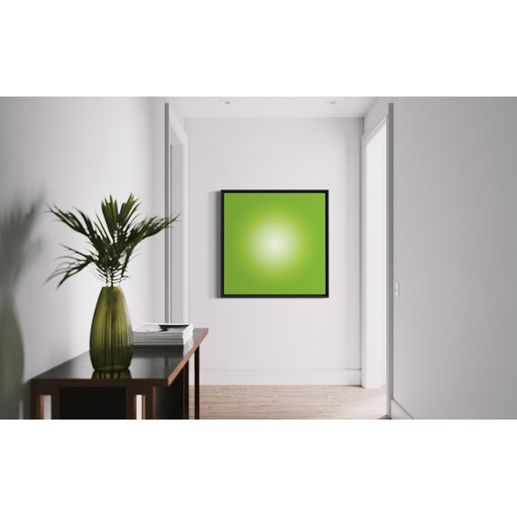 Facemount Metal Prints Bright Green Halo