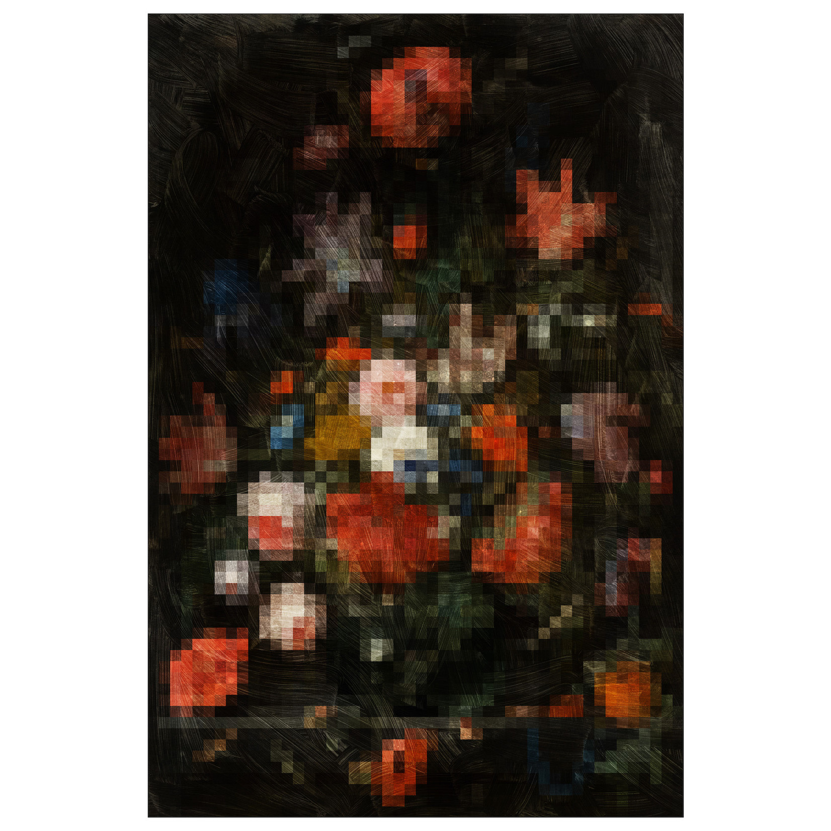 Framed Print on Rag Paper: Pixel Mignon 1 by Francesco Alessandrini
