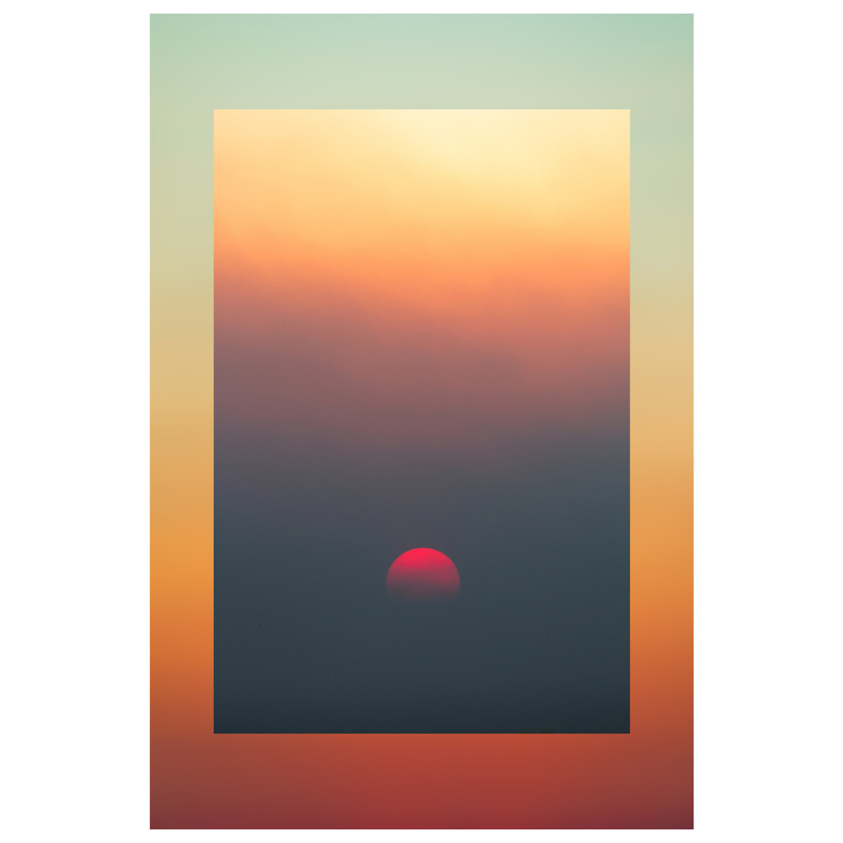 The Picturalist | Fine Art Prints on Paper Red Moon Sunset by Francesco Alessandrini