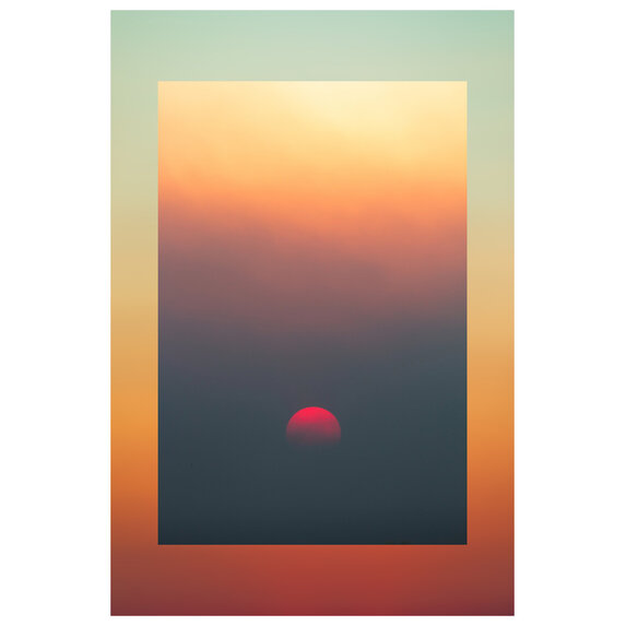 The Picturalist | Fine Art Prints on Paper Red Moon Sunset by Francesco Alessandrini