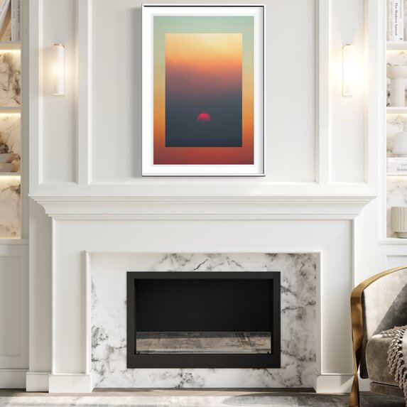 The Picturalist | Fine Art Prints on Paper Red Moon Sunset by Francesco Alessandrini