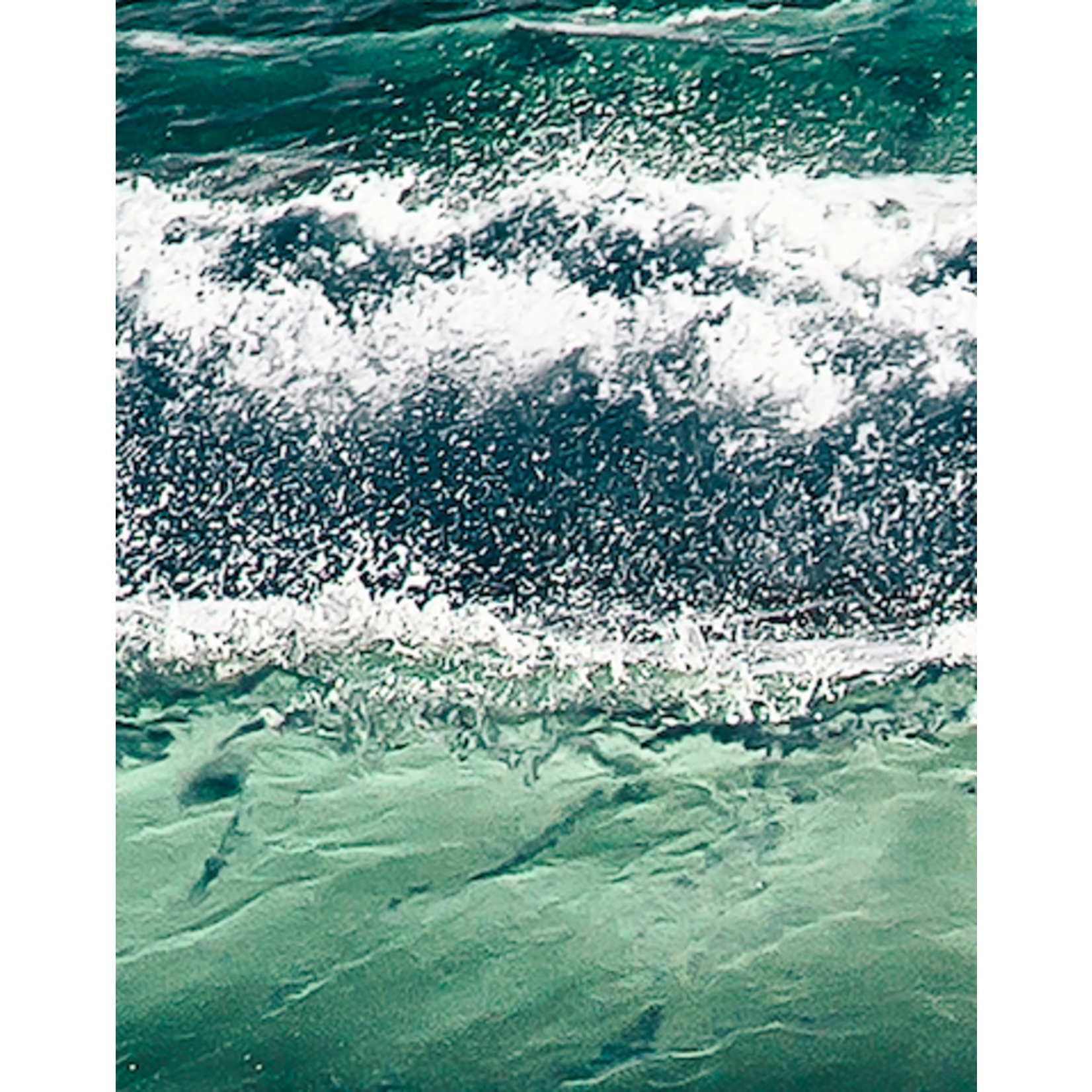 Fine Art Print on Rag Paper Green Wave Breaking by Leo Romets