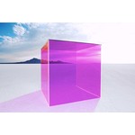 Getty Images Gallery Magenta box on salt flats