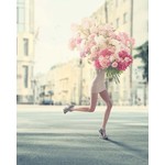 The Picturalist | Fine Art Print on Rag Paper Woman with Giant Bunch of Flowers