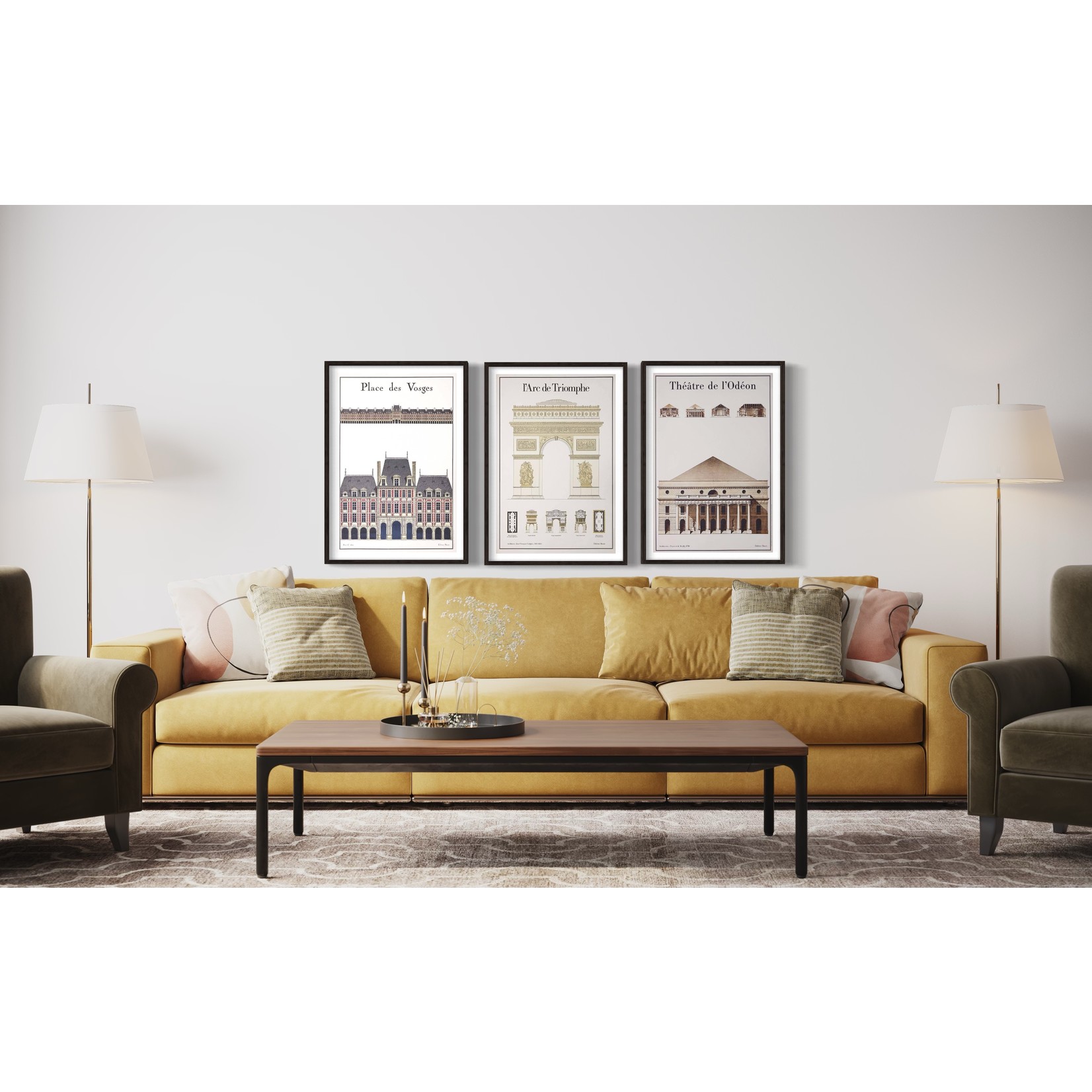 The Picturalist | Fine Art Prints on Paper Le Theatre de L'Odeon Architectural Drawings