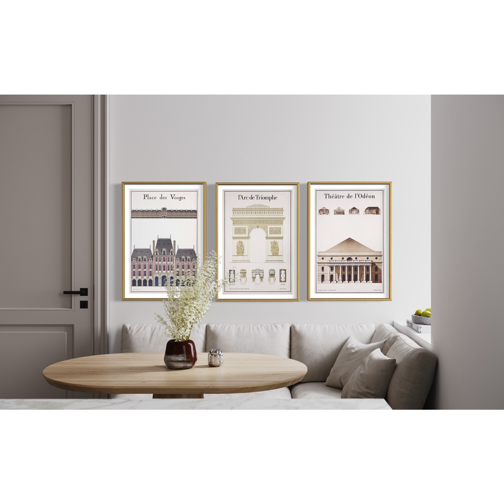 The Picturalist | Fine Art Prints on Paper Le Theatre de L'Odeon Architectural Drawings