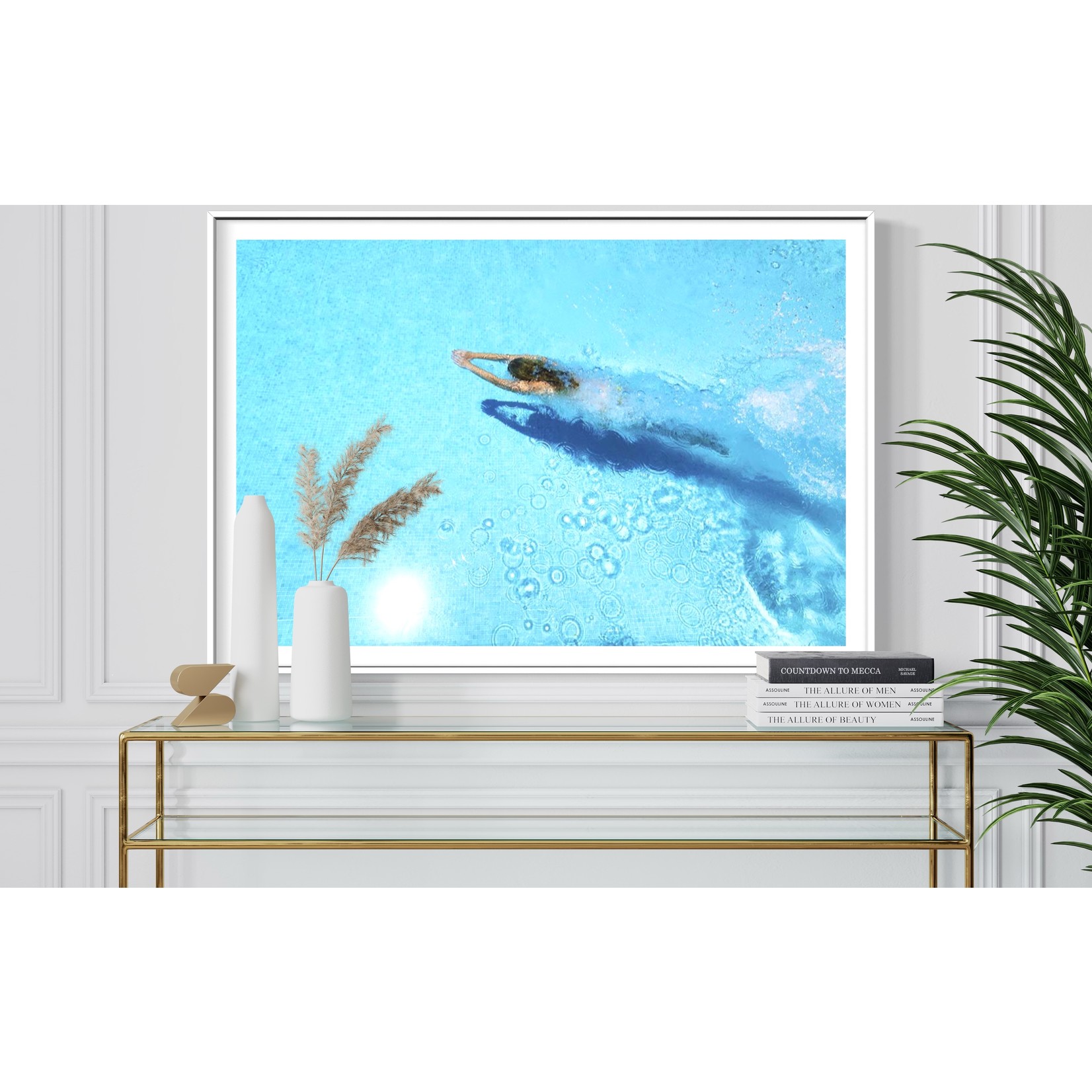 Large Wall Art, Extra Large Art, 30 X 40, 20 X 30, 45 X 30 Prints, Retro  Print,diving, Beach Art, Water Decor, Diving 