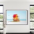 The Picturalist | Fine Art Print on Rag Paper Colorful Miami Beach lifeguard tower with blue sky by Arthur Debat via Getty Images Gallery