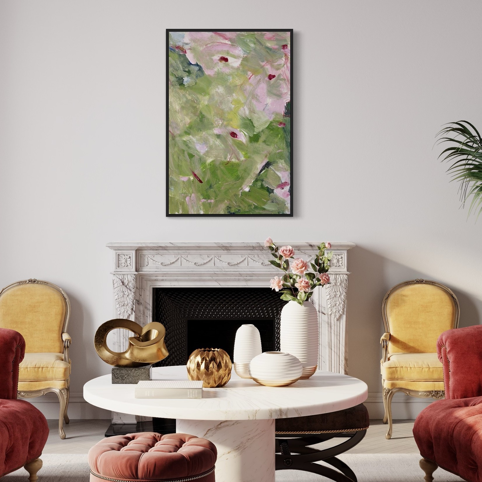 Framed Print on Canvas: Nature Studies 4 Canvas by Evelyn Ogly