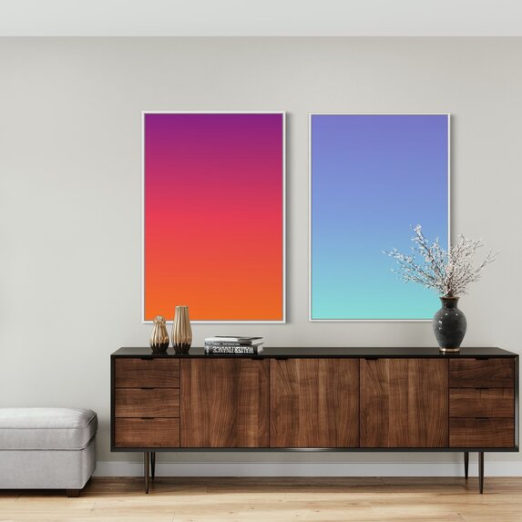 Facemount Metal Prints Ombre Sunset by Alejandro Franseschini