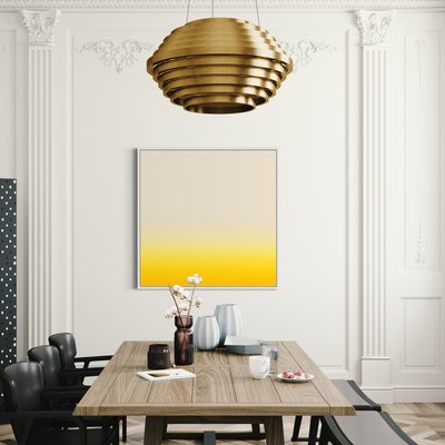 Facemount Acrylic: Ombre in Golden Yellow by Alejandro Franseschini