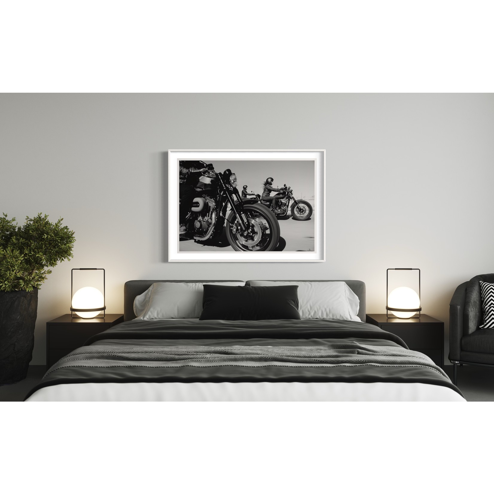 Fine Art Print on Rag Paper Ready to Ride by D Muller